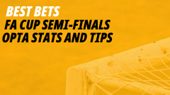 Image for FA Cup semi-finals opta stats and tips